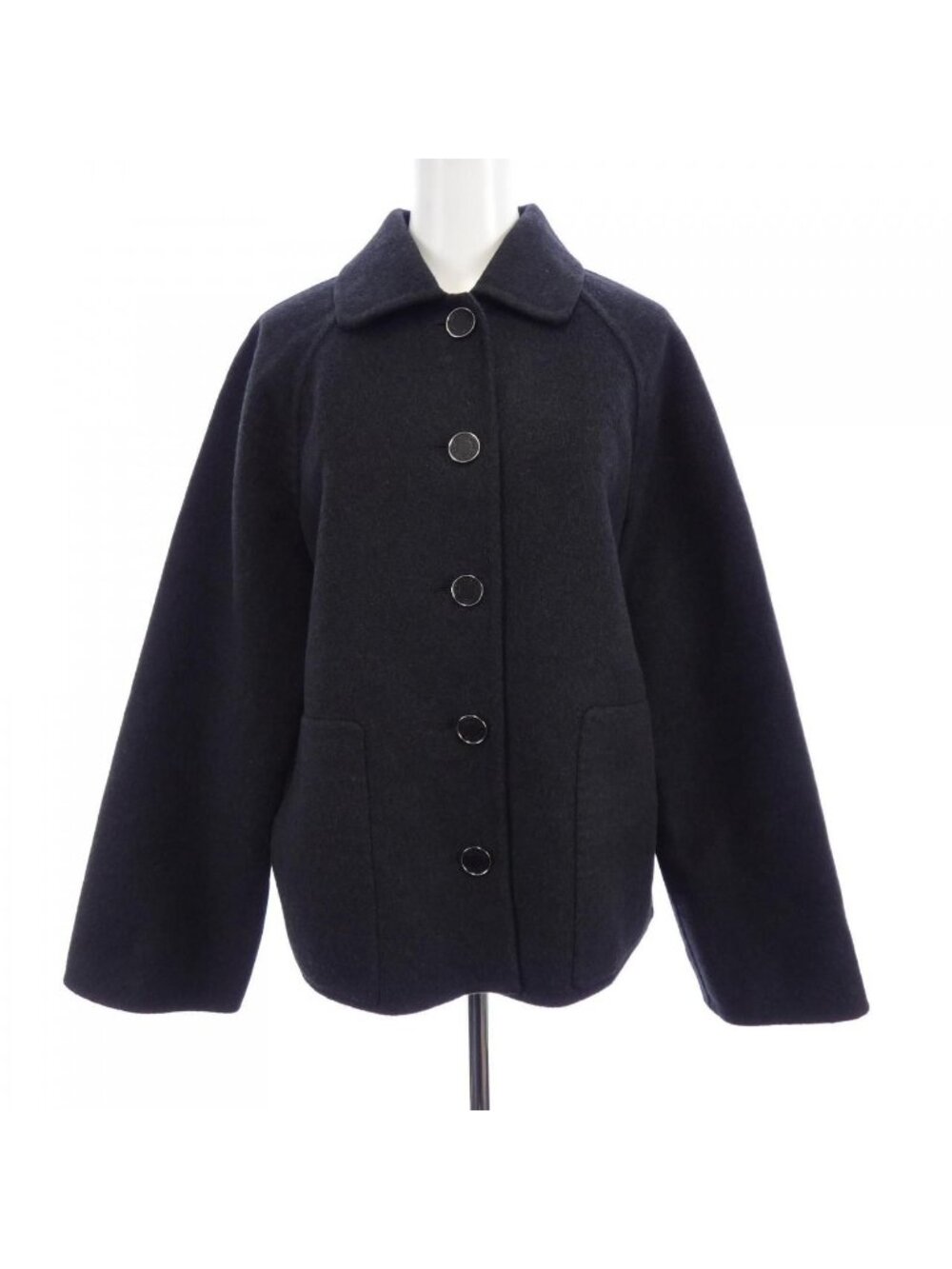 Hermes Double Face Clou de Selle Lambskin Button Jacket